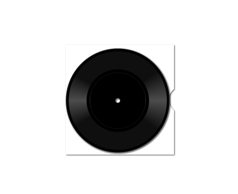 vinyl 7-inch single dubplate (small-hole black) {no label} [on sleeve]